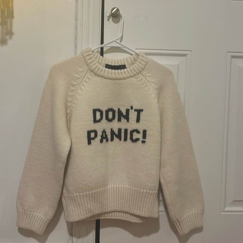 Marc Jacob’s large don’t panic sweater